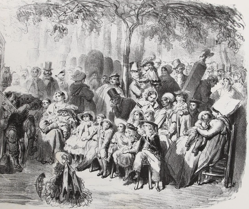 Les différents publics de Paris par Gustave Doré